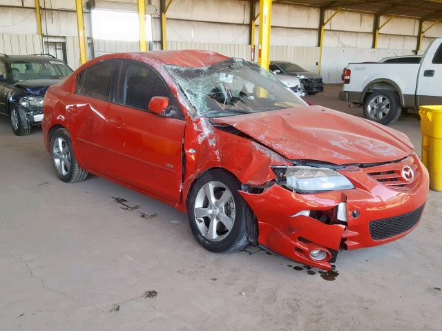 JM1BK123161459394 - 2006 MAZDA 3 S RED photo 1