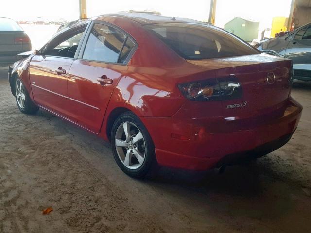 JM1BK123161459394 - 2006 MAZDA 3 S RED photo 3