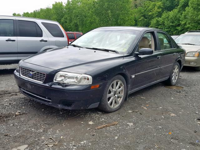 YV1TH59H141362960 - 2004 VOLVO S80 2.5T BLACK photo 2