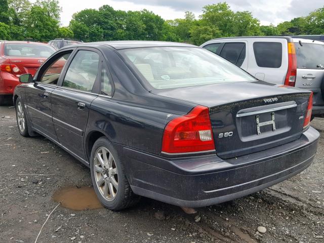 YV1TH59H141362960 - 2004 VOLVO S80 2.5T BLACK photo 3