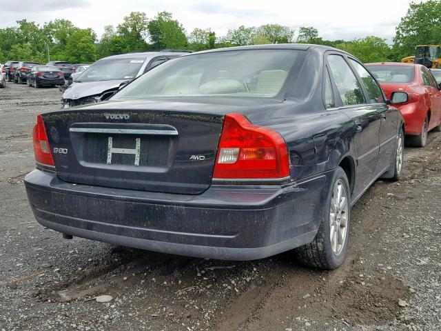 YV1TH59H141362960 - 2004 VOLVO S80 2.5T BLACK photo 4