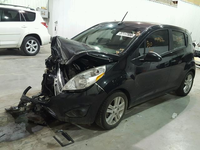 KL8CB6S97DC510655 - 2013 CHEVROLET SPARK LS BLACK photo 2