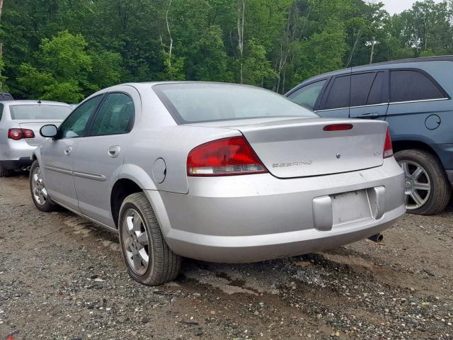 1C3AL56U81N527876 - 2001 CHRYSLER SEBRING LX SILVER photo 3