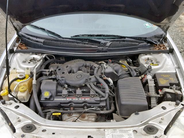 1C3AL56U81N527876 - 2001 CHRYSLER SEBRING LX SILVER photo 7