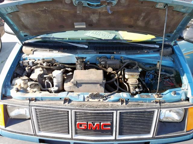 1GKEL19W7PB515235 - 1993 GMC SAFARI XT BLUE photo 7