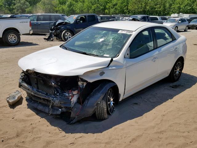 KNAFU4A20A5860844 - 2010 KIA FORTE EX WHITE photo 2