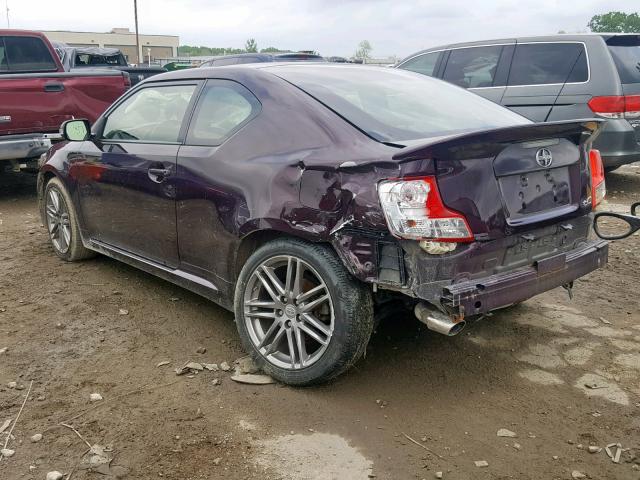 JTKJF5C75D3059325 - 2013 TOYOTA SCION TC 栗色 照片 3