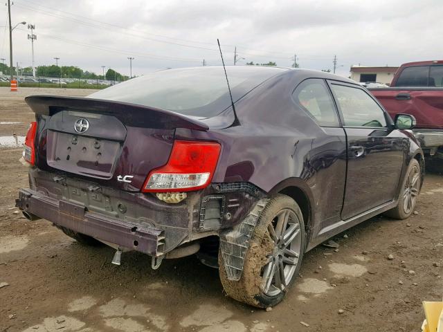 JTKJF5C75D3059325 - 2013 TOYOTA SCION TC 栗色 照片 4
