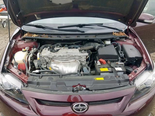 JTKJF5C75D3059325 - 2013 TOYOTA SCION TC 栗色 照片 7