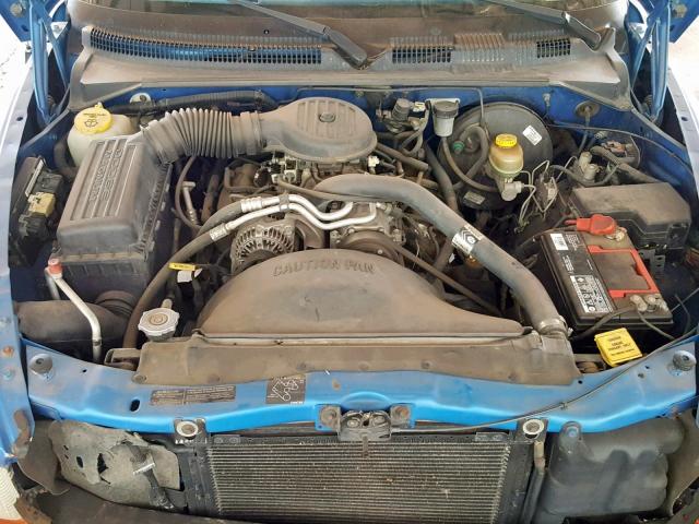 1B7FL26X1WS648722 - 1998 DODGE DAKOTA BLUE photo 7