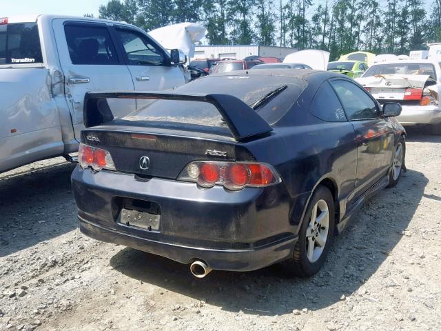 JH4DC54822C037704 - 2002 ACURA RSX BLACK photo 4