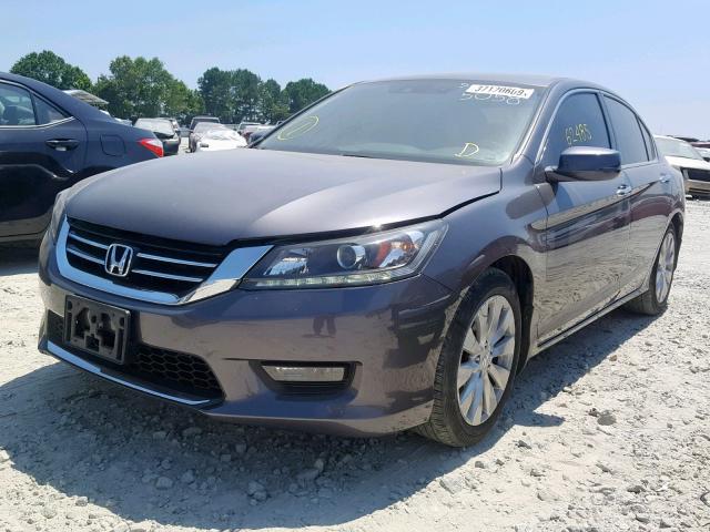 1HGCR3F84EA005058 - 2014 HONDA ACCORD EXL GRAY photo 2