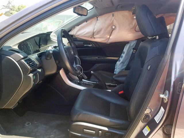 1HGCR3F84EA005058 - 2014 HONDA ACCORD EXL GRAY photo 5