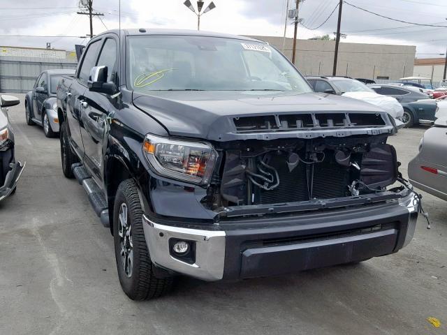 5TFFY5F11JX238089 - 2018 TOYOTA TUNDRA CRE BLACK photo 1