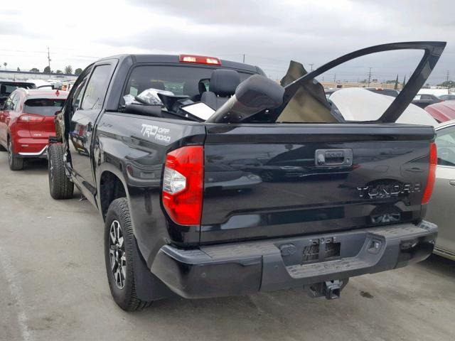 5TFFY5F11JX238089 - 2018 TOYOTA TUNDRA CRE BLACK photo 3