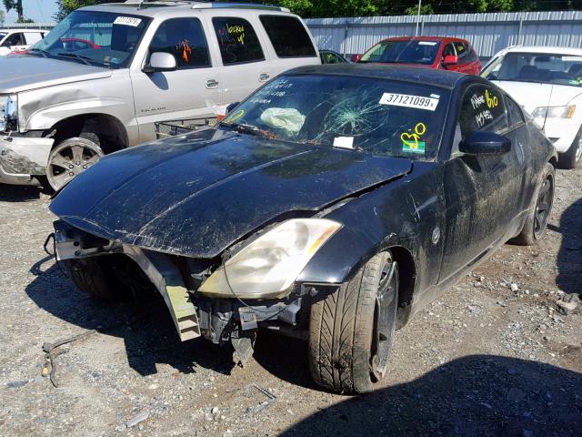 JN1AZ34E35M650333 - 2005 NISSAN 350Z COUPE BLACK photo 2