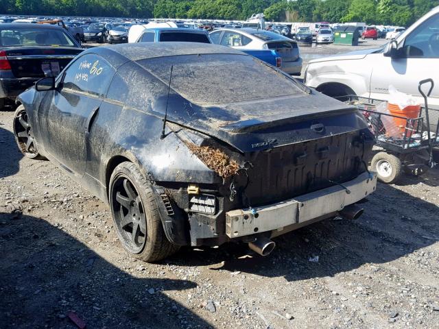 JN1AZ34E35M650333 - 2005 NISSAN 350Z COUPE BLACK photo 3