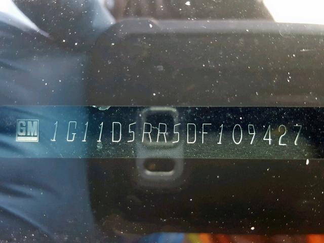 1G11D5RR5DF109427 - 2013 CHEVROLET MALIBU 1LT 黑色 照片 10