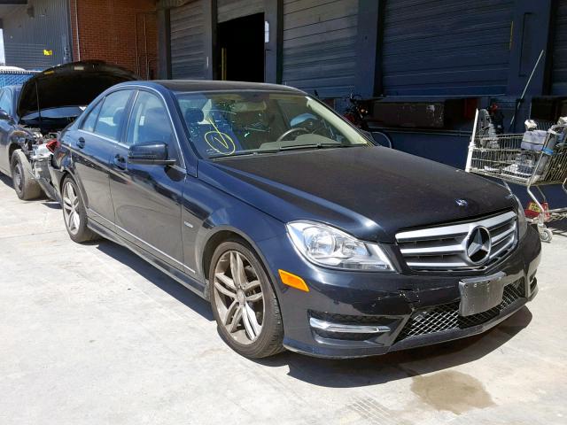 WDDGF4HB6CA631348 - 2012 MERCEDES-BENZ C 250 BLACK photo 1