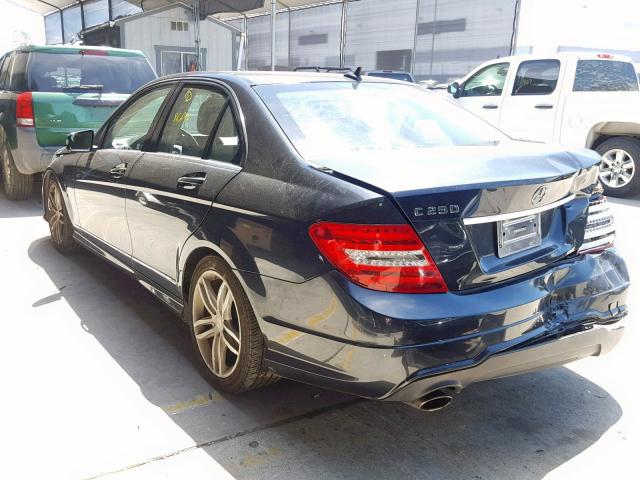 WDDGF4HB6CA631348 - 2012 MERCEDES-BENZ C 250 BLACK photo 3