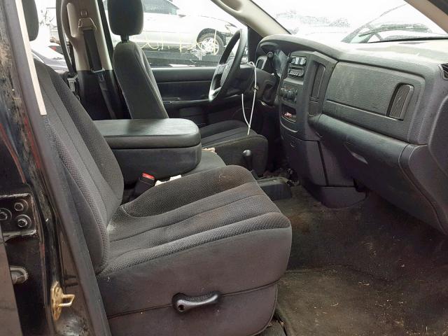 1D7KU28D24J188882 - 2004 DODGE RAM 2500 S შავი ფოტო 5