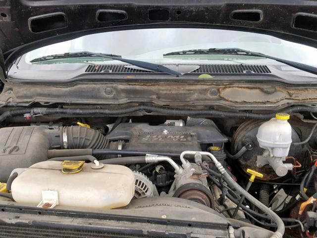 1D7KU28D24J188882 - 2004 DODGE RAM 2500 S შავი ფოტო 7