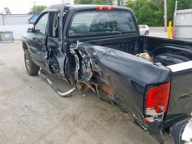 1D7KU28D24J188882 - 2004 DODGE RAM 2500 S შავი ფოტო 9