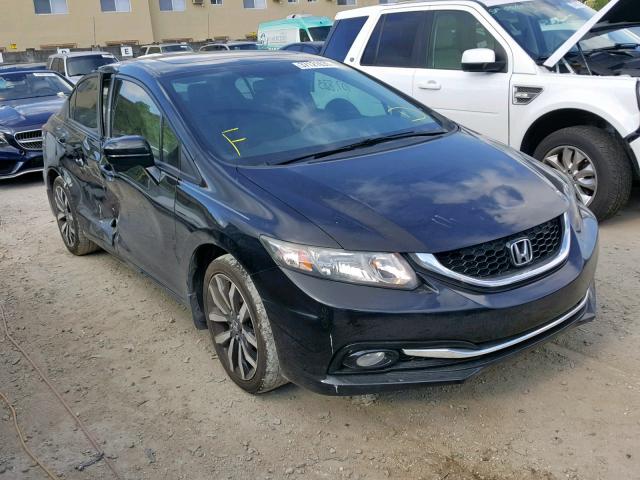 19XFB2F95EE085311 - 2014 HONDA CIVIC EXL BLACK photo 1