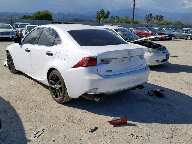 JTHBF1D23F5066142 - 2015 LEXUS IS 250 WHITE photo 3