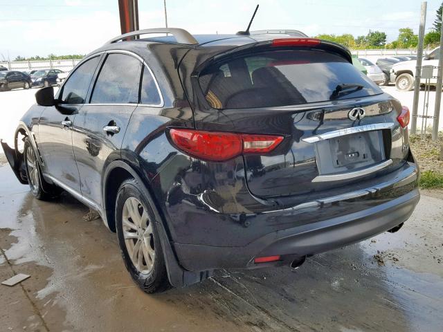 JN8CS1MW0DM171524 - 2013 INFINITI FX37 BLACK photo 3