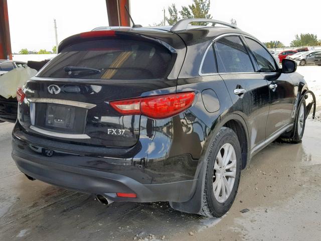 JN8CS1MW0DM171524 - 2013 INFINITI FX37 BLACK photo 4