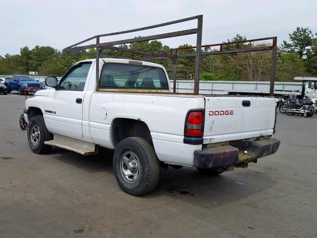 1B7HF16Z2WS607978 - 1998 DODGE RAM 1500 WHITE photo 3