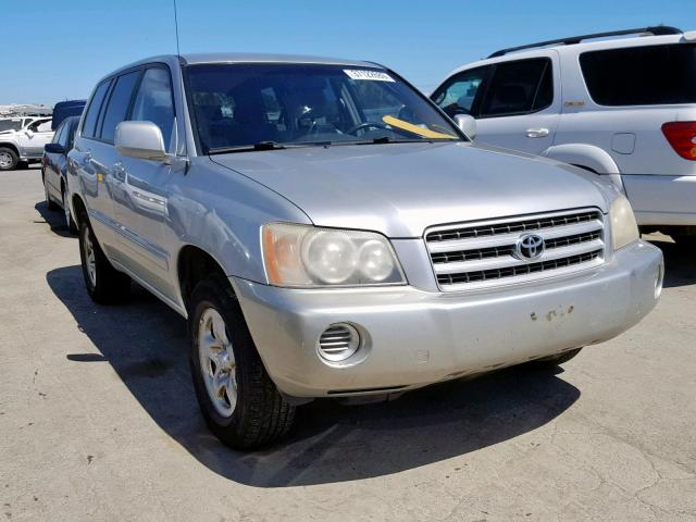 JTEHF21AX20073721 - 2002 TOYOTA HIGHLANDER SILVER photo 1