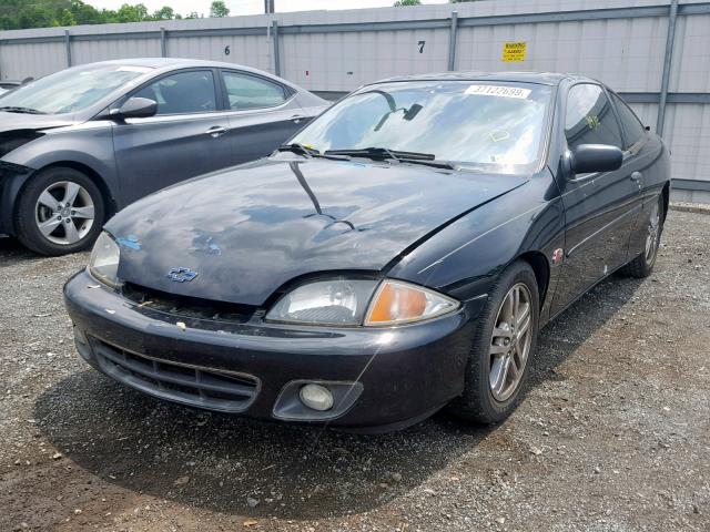 1G1JF12T417163994 - 2001 CHEVROLET CAVALIER Z BLACK photo 2