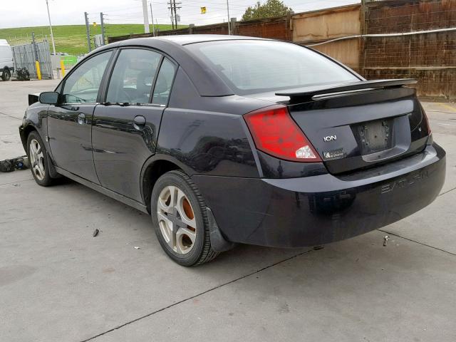1G8AL52F04Z221068 - 2004 SATURN ION LEVEL BLACK photo 3