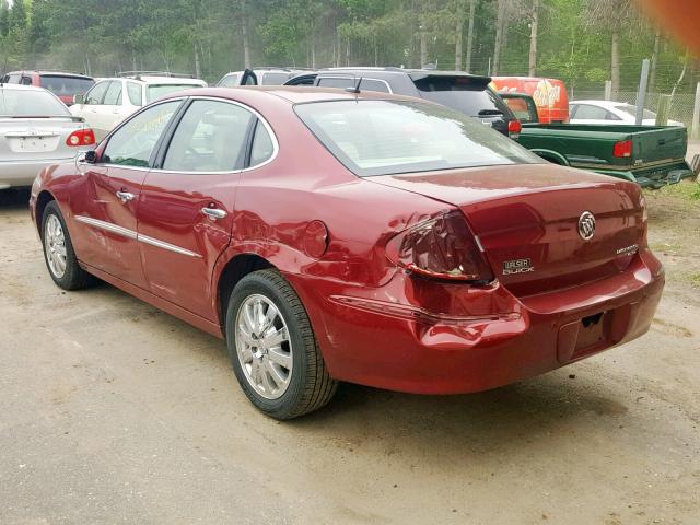 2G4WD582471199288 - 2007 BUICK LACROSSE C RED photo 3