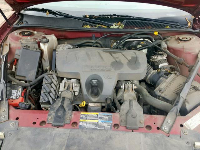 2G4WD582471199288 - 2007 BUICK LACROSSE C RED photo 7