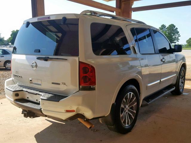 5N1BA0NDXFN620220 - 2015 NISSAN ARMADA SV WHITE photo 4