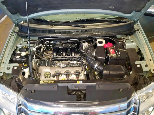 1FMDK03W48GA10587 - 2008 FORD TAURUS X L GREEN photo 7