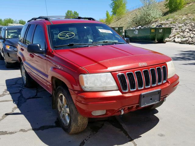 1J4GW58N01C668076 - 2001 JEEP GRAND CHER RED photo 1