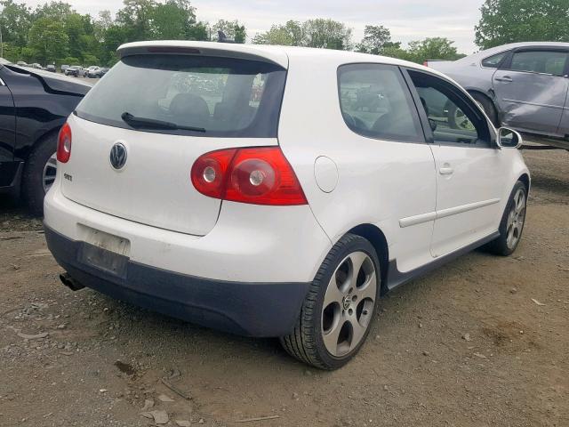 WVWFV71K07W015741 - 2007 VOLKSWAGEN NEW GTI FA WHITE photo 4