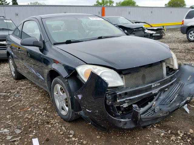 1G1AK15F767750148 - 2006 CHEVROLET COBALT LS BLACK photo 1