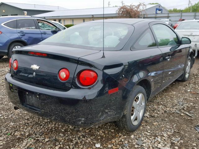 1G1AK15F767750148 - 2006 CHEVROLET COBALT LS BLACK photo 4