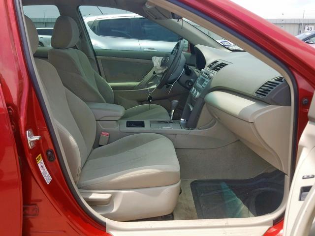 4T1BE46K79U292046 - 2009 TOYOTA CAMRY BASE RED photo 5