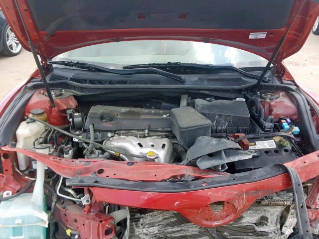 4T1BE46K79U292046 - 2009 TOYOTA CAMRY BASE RED photo 7