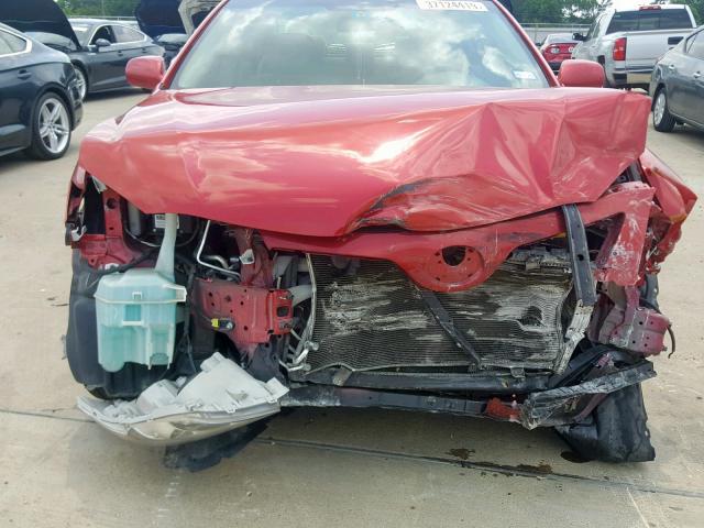 4T1BE46K79U292046 - 2009 TOYOTA CAMRY BASE RED photo 9
