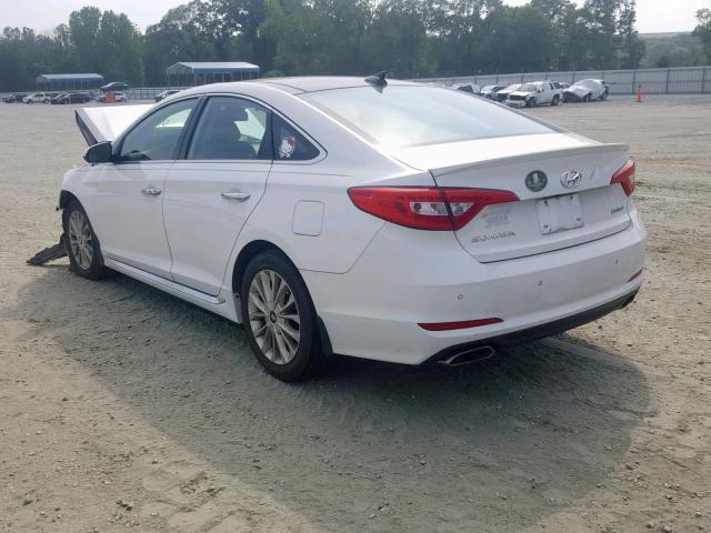 5NPE34AF9FH134959 - 2015 HYUNDAI SONATA SPO WHITE photo 3