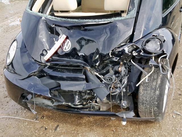 3VWSW31C97M510207 - 2007 VOLKSWAGEN NEW BEETLE შავი ფოტო 9