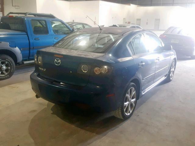 JM1BK324481786007 - 2008 MAZDA 3 S BLUE photo 4