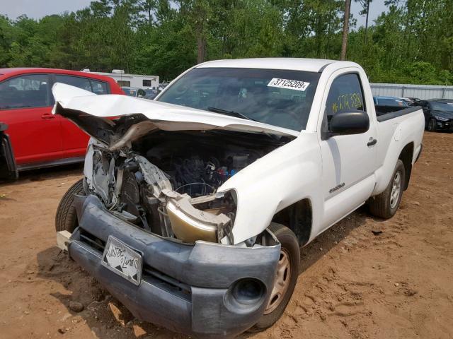 5TENX22N46Z160249 - 2006 TOYOTA TACOMA WHITE photo 2